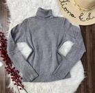 Blusa Gola Alta Cacharrel Tricot Básica Inverno