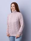 Blusa gola alta com tranças