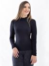 Blusa Gola Alta Feminina Poliamida Manga Longa Preta Blusa Gola Alta Feminina Poliamida Manga Longa Preta