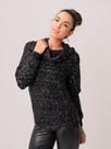 Blusa Gola Boba Daiane Preto Mescla