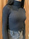 Blusa gola cacharrel preta