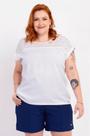 Blusa Gola Redonda Rendada MediPlus - Conforto e Sofisticação