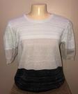 ** -Blusa gola rente em linha com fio de lurex