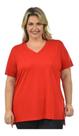 Blusa Gola V Longa Mullet Plus Size Feminino Tapa Bubum