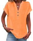 Blusa Grafumo Spring 2026 moderna com decote em V e manga curta feminina