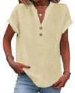 Blusa Grafumo Spring 2026 moderna com decote em V e manga curta feminina
