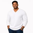 Blusa Grossa Masculino Plus Em Tricot Frio Casaco Cor:Cinza EscuroTamanho:G1