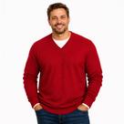 Blusa Grossa Masculino Plus Em Tricot Frio Casaco Cor:Cinza EscuroTamanho:G1