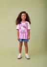 Blusa Hello Kitty Listras e Pompom Torcida Momi
