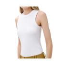 Blusa Hering De Malha Sem Manga 4Al6 Branca