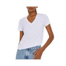 Blusa Hering Feminina Meia Manga 4ez9 Branco