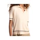 Blusa Hering Polo Em Tricô Leve Feminina K6ny Bege