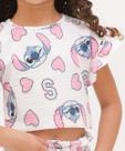 Blusa Infantil Babado Estampa Stitch Disney Tam 4 a 10-16033 Blusa Infantil Babado Estampa Stitch Disney Tam 4 a 10-16033
