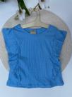 Blusa Infantil Bebê Menina Milon Cor:AzulTamanho:3
