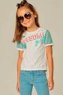 Blusa Infantil em Meia Malha c/Detalhe na Manga em Tela Awesome Girl - Infanti