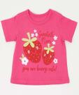 Blusa Infantil Estampa Morangos Marisa Tam 1 a 3-72156 Blusa Infantil Estampa Morangos Marisa Tam 1 a 3-72156