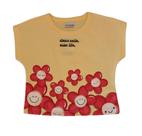 Blusa Infantil Feminina MC em Malha Fakini
