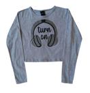 Blusa Infantil Feminina ML Boxy Amora
