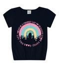 Blusa Infantil Feminina Rainbow Rovitex Blusa Infantil Feminina Rainbow Rovitex
