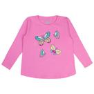 Blusa Infantil Feminina Rosa Borboletas 1 Ano - Gelly