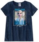 Blusa Infantil Frozen Azul Marinho - Malwee