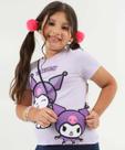 Blusa Infantil Kuromi Bolsinha Tam 4 a 10 Lilás-50014