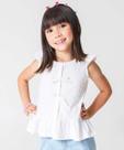 Blusa Infantil Laços Babado Marisa Tam 1 a 3 Off White-78168
