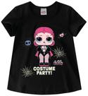 Blusa Infantil LOL Halloween Preta - Malwee