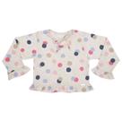 Blusa Infantil Look Jeans Moletinho Poás Bege