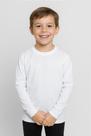 Blusa Infantil Manga Longa Branca 100% Poliéster - Conforto e Estilo