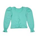 Blusa Infantil Manga Longa Cropped Mini Diva Blogueira Moda