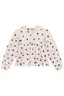 Blusa Infantil Manga Longa em Malha Winter Poá Preto - Infanti