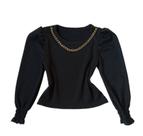 Blusa Infantil Manga Longa Menina Luxo Blogueirinha