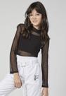 Blusa Infantil Manga Longa Preta Mylu