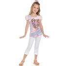 Blusa Infantil Mangas Curtas Crepe Romantic - Pic Nic