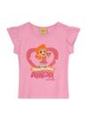 Blusa infantil menina 3 palavrinhas Brandili Rosa
