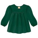 Blusa Infantil Menina Básica Milon Cor:VerdeTamanho:6
