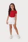 Blusa Infantil Menina Carinhoso Cor:VermelhoTamanho:6