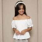 Blusa Infantil Menina Ciganinha Sanfonada Blusa Infantil Menina Ciganinha Sanfonada