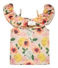 Blusa Infantil Menina Ciganinha Tie Dye Coração Tam 1 Ao 10