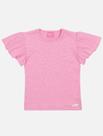 Blusa Infantil Menina Com Strass Rosa Mundo Cinti