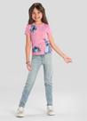 Blusa infantil menina do Stitch com glitter Brandili