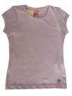 Blusa Infantil Menina em cotton Básica Manga Curta Livy Tamanho 6