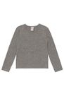 Blusa infantil menina em cotton Brandili Básicos Cinza
