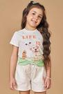 Blusa Infantil Menina em Meia Malha Life is Good Dogs Kukiê