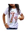 Blusa Infantil Menina Girafinhas Malha U.v. Malwee