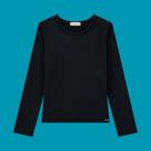 Blusa Infantil Menina Kukiê Térmica Peluciado na cor Preto Tamanho:2 Blusa Infantil Menina Kukiê Térmica Peluciado na cor Preto Tamanho:2