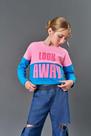 Blusa Infantil Menina Look Away Rosa/Azul CTV Blusa Infantil Menina Look Away Rosa/Azul CTV