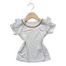 Blusa infantil menina manga curta