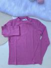 Blusa Infantil Menina Manga Longa Canelada Lilydee Cor:RosaTamanho:8